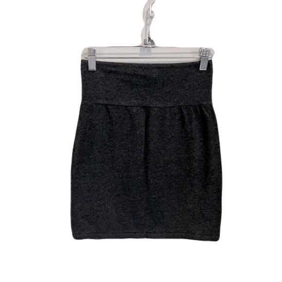 Aritzia Dresses & Skirts - Aritzia Talula Dark Grey High Waist Bodycon Mini Skirt